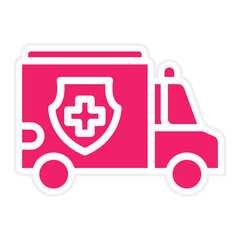 Vector Design Ambulance Icon Style