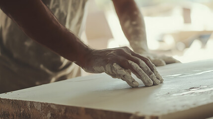 Craftsman Working with Clay