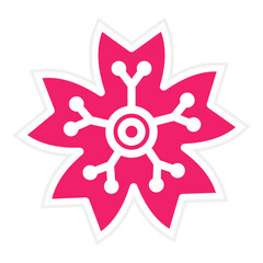 Vector Design Cherry Blossom Icon Style