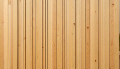Fototapeta premium Wooden panels texture. Vertical wooden slats for facade cladding. Timber stripes made of beige pine a modern plank surface for interior, created with generative ai