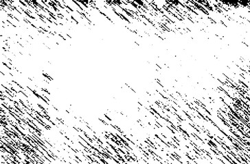 Sparse Black and White Distressed Texture with Angular Scratch Marks for Abstract Overlays