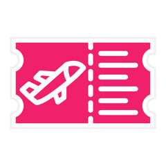 Vector Design Plane Ticket Icon Style