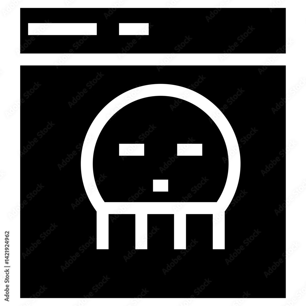 Poster hacking information vector icon