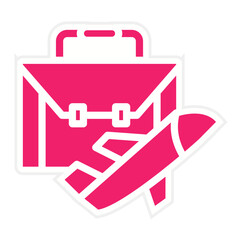 Fototapeta premium Vector Design Business Trip Icon Style
