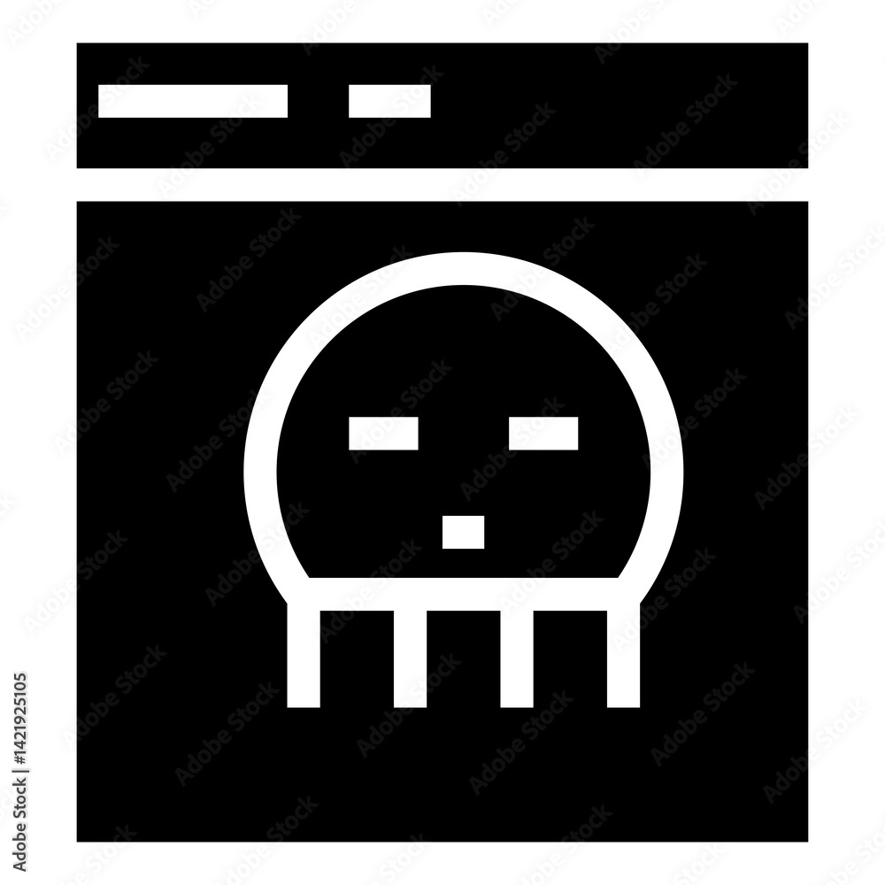 Poster hacking information vector icon