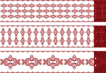 Elegant Woman in Traditional White Saree with Red Border, Indian Lady Wearing Classic White and Red Saree,  Cultural Portrait of a Woman in White Saree with Red Border, Minimalist Illustration 