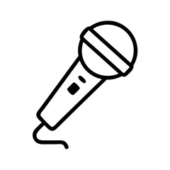 microphone icon vector illustration isolated on white background