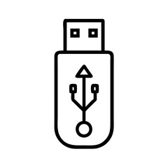 usb flash drive icon vector illustration