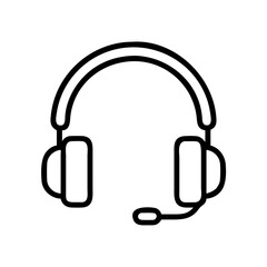 headphones icon vector illustration isolated on white background