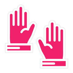 Obraz premium Gloves Icon Style
