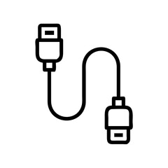 usb flash drive cable icon vector illustration