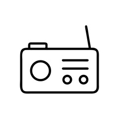 retro radio vector illustration