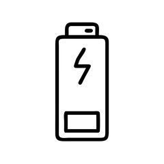 battery icon isolated on white background