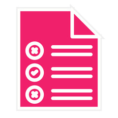 Obraz premium Checklist Icon Style