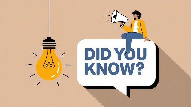 Revealing informative announcements to share knowledge and interesting trivia