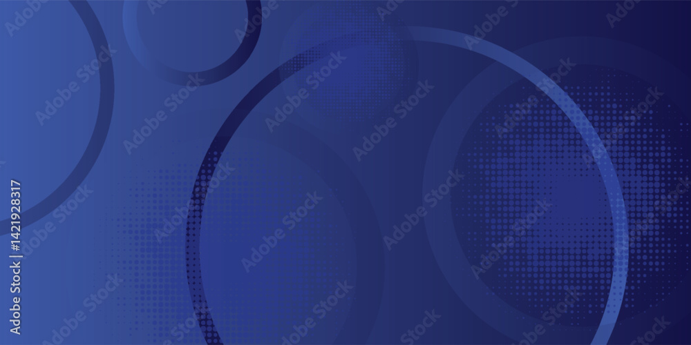 Wall mural minimal geometric background. blue elements with fluid gradient. cool background design for posters.
