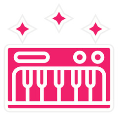 Piano keyboard Icon Style