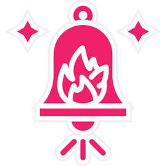 Firefighter Bell Icon Style