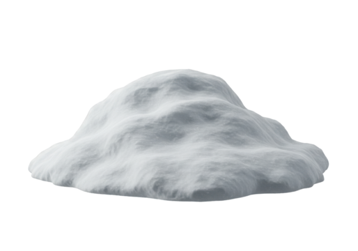 3D model of a pile of snow