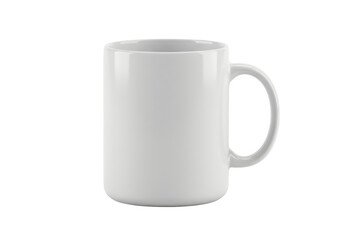 Plain white coffee mug