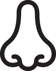 Nose logo icon design PNG isolated illustration