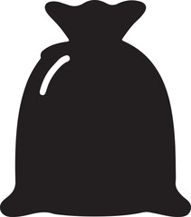 Sack logo icon silhouette vector and PNG isolated illustration