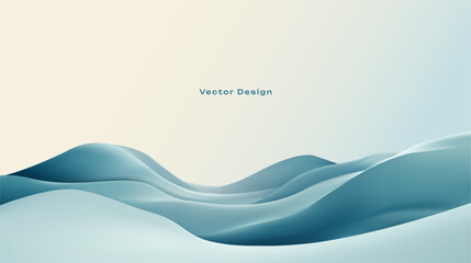 soft blue gradient landscape with abstract hills.