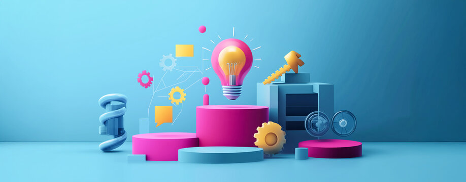 Three-Dimensional Visual Model Presenting Abstract Business Terminologies for Strategic Application