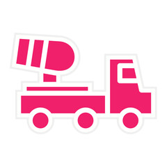 Conscrete Mixer Truck Icon Style