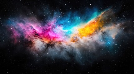 Naklejka premium Colorful nebulae in deep space (2)