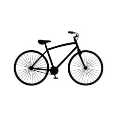 Obraz premium Classic Vintage Bicycle Side View Silhouette