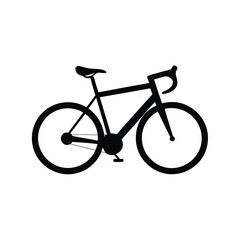 Fototapeta premium Modern Racing Bike in Motion Silhouette