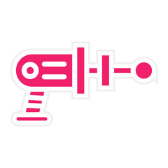 Space Gun Icon Style