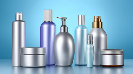 Colorful Personal Care Product Mockup Collection Showcasing Various Packaging Styles for Design Presentations and Marketing Materials