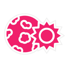 Solar Eclipse Icon Style