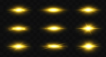 Golden Light Burst Collection: Sparkle & Glow Effects