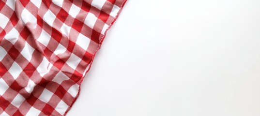 Red and White Checkered Fabric