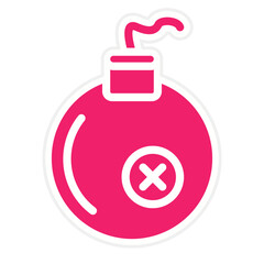 Obraz premium Pirate Bomb Icon Style