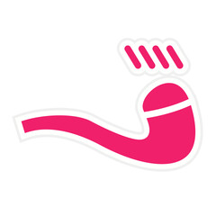 Smoking Pipe Icon Style