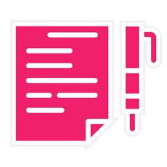 Fototapeta premium Oil Document Icon Style