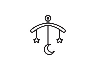 set of an Happy Kids Crib Toy Icon