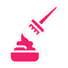 Hair Dye Icon Style