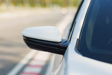 A young woman sets off on a weekend road trip, ready to enjoy her holiday adventure.