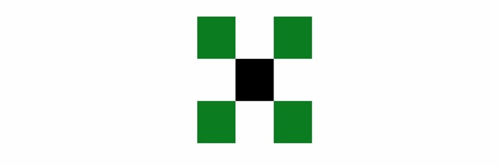 Fototapeta premium Black and green square design