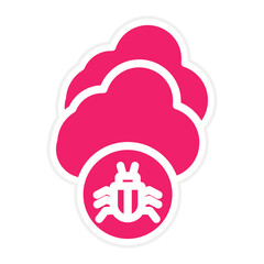 Infected Cloud Icon Style