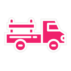 Pickup Truck Icon Style