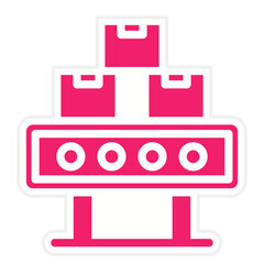 Fototapeta premium Sorting Machine Icon Style