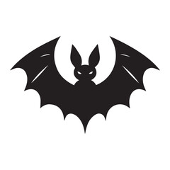 Fototapeta premium Cute Bat Silhouette Vector 