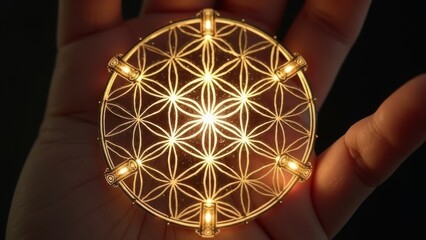 Artistic and luminous geometric shapes