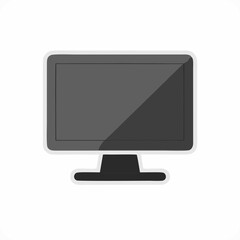 Minimalist desktop illustration, flat vector design